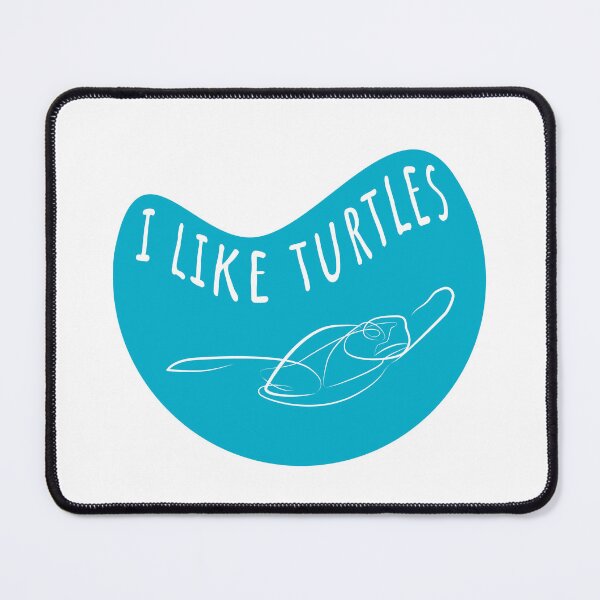Item preview, I like turtles. One Line Art of Turtle in white color designed and sold by evk-art.