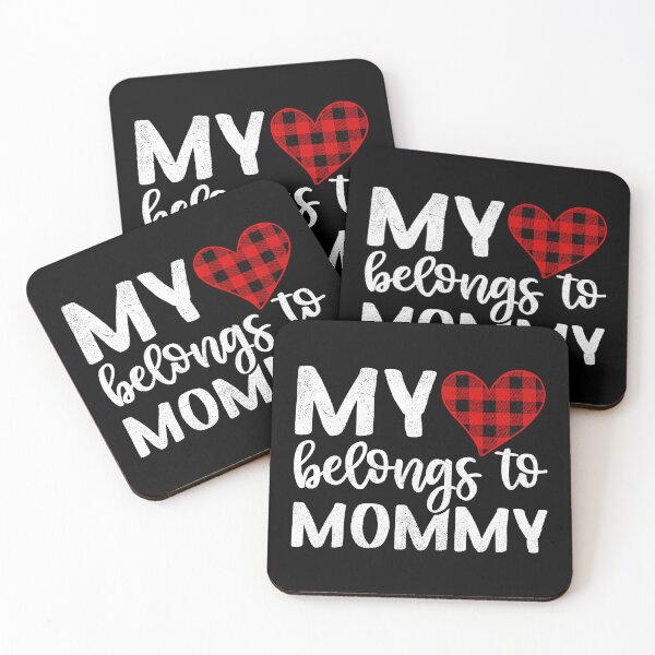 Item preview, My Heart Belongs To Mommy Plaid Buffalo Valentines Boys Kids designed and sold by OmgBacut.