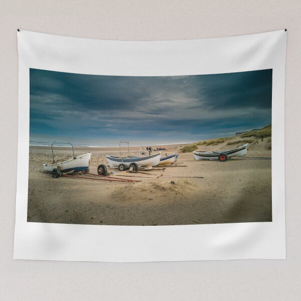 Item preview, Boats on the beach at Marske By the Sea designed and sold by MichaelBShannon.