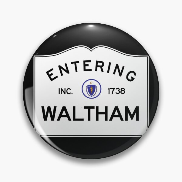 Item preview, Entering Waltham Massachusetts - Commonwealth of Massachusetts Road Sign  designed and sold by NewNomads.