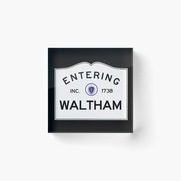 Item preview, Entering Waltham Massachusetts - Commonwealth of Massachusetts Road Sign  designed and sold by NewNomads.