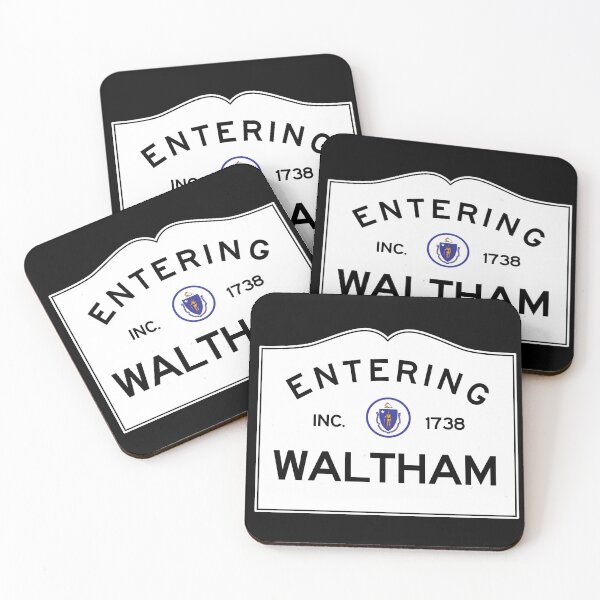 Item preview, Entering Waltham Massachusetts - Commonwealth of Massachusetts Road Sign  designed and sold by NewNomads.