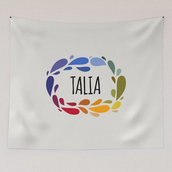 Item preview, Talia Name Cute Colorful Gift Named Talia designed and sold by kindxinn.