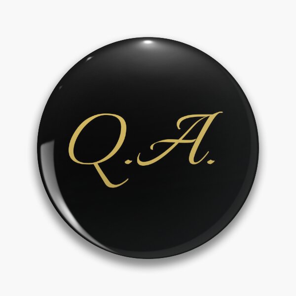 Item preview, QA Initials | Gold Lettering | Personalised Gifts designed and sold by Avo And Sriracha.