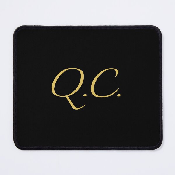 Item preview, QC Initials | Gold Lettering | Personalised Gifts designed and sold by Avo And Sriracha.