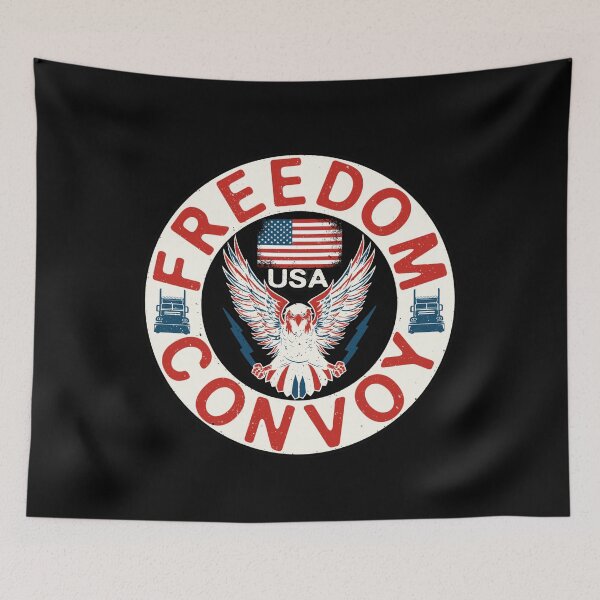 Item preview, Freedom Convoy USA 2022 The People's Convoy America Truckers designed and sold by GraphifyArt.