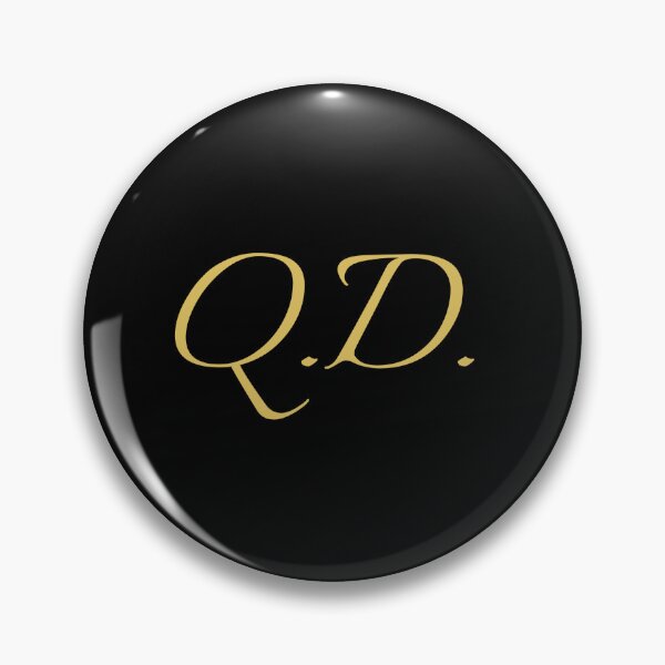 Item preview, QD Initials | Gold Lettering | Personalised Gifts designed and sold by Avo And Sriracha.