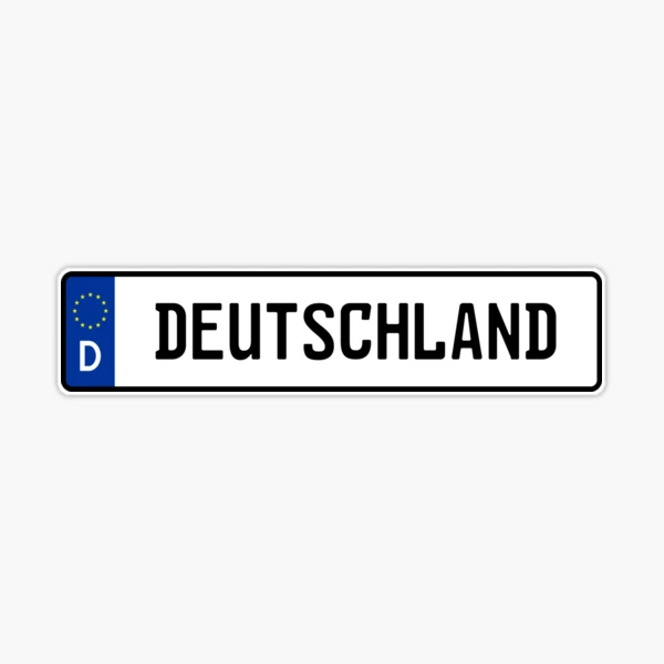 GERMANY Deutschland German Deutsch shield stickers decals 01 Sticker for  Sale by OuterShellUK