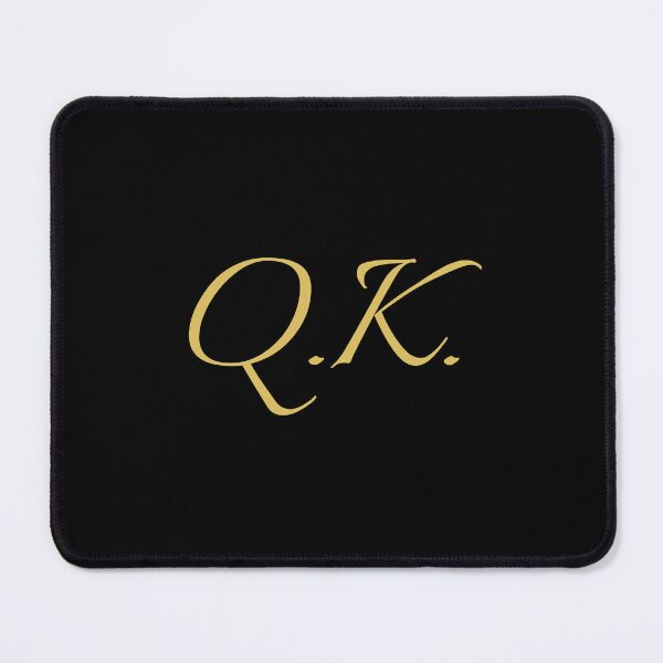 Item preview, QK Initials | Gold Lettering | Personalised Gifts designed and sold by Avo And Sriracha.