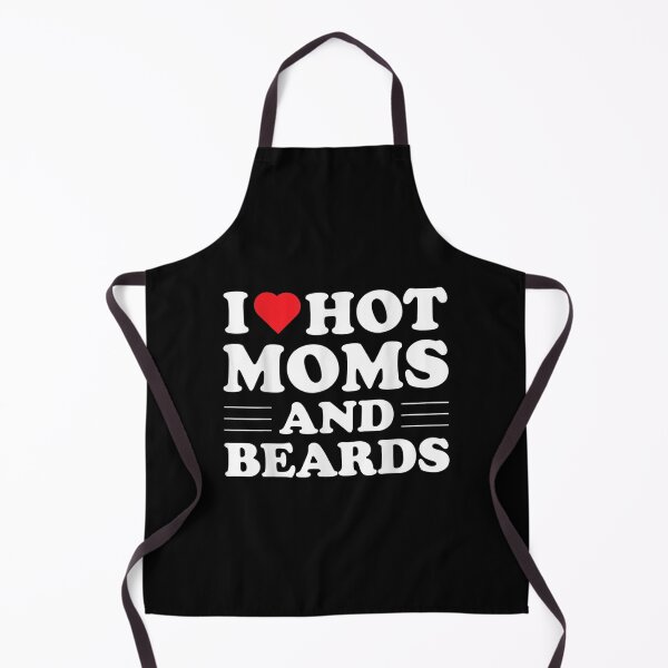 Item preview, I Love Hot Moms And Beards Red Hearts Valentines Day designed and sold by laurenm233.