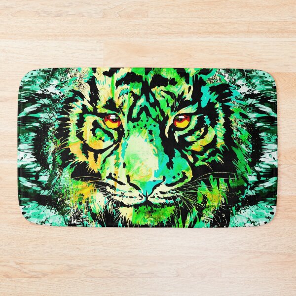 Item preview, Green Tiger Face - Cool Tiger Head designed and sold by BigWildKiwi.