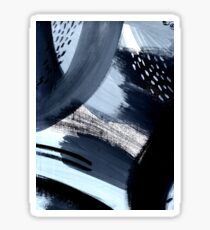 Black and White Abstraction Sticker