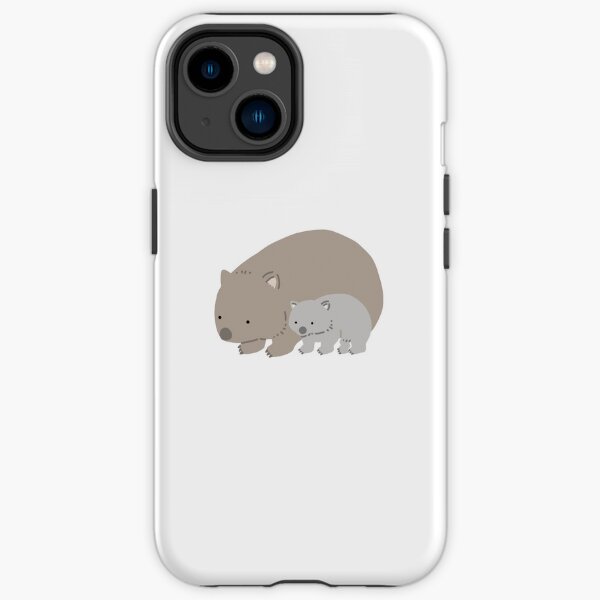 WOMBAT joey and mom iPhone Tough Case