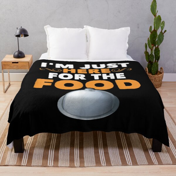 Item preview, Funny Foodie Sarcastic Pun Joke Im Just Here For The Food  designed and sold by laurenm233.
