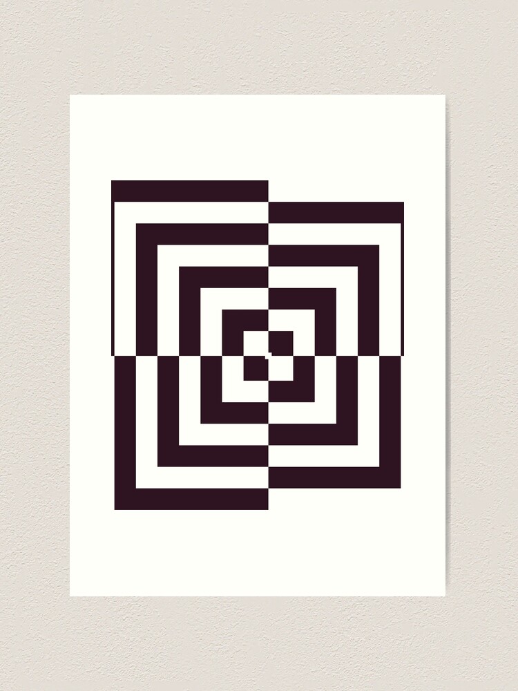 Shattered Hypno - Black and White Optical Illusion Trippy