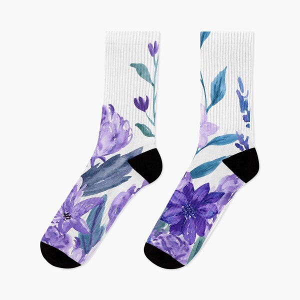 Item preview, Watercolor Violets - Cute Flowers designed and sold by V0L0S.