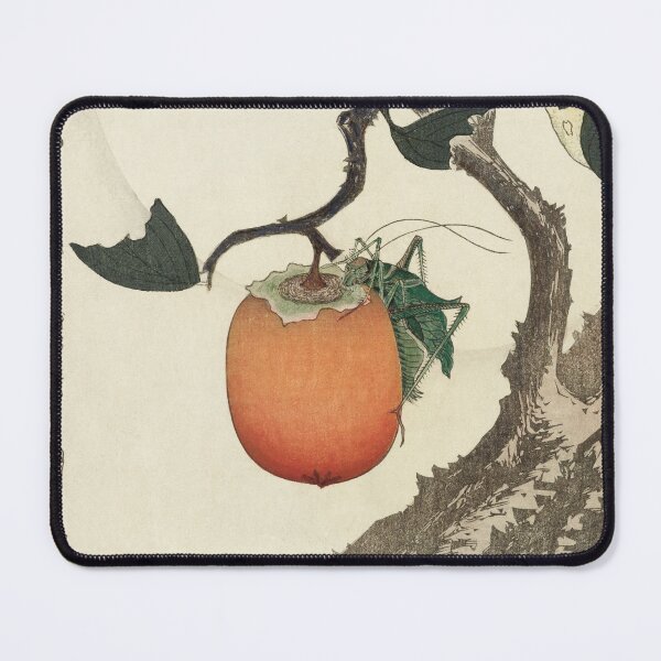 Item preview, kakivrucht met sprinkhaan designed and sold by Body-and-nature.