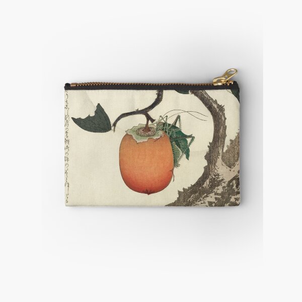 Item preview, kakivrucht met sprinkhaan designed and sold by Body-and-nature.