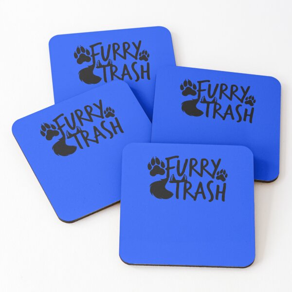 Item preview, Furry Trash -black- Sticker designed and sold by svemollmann.