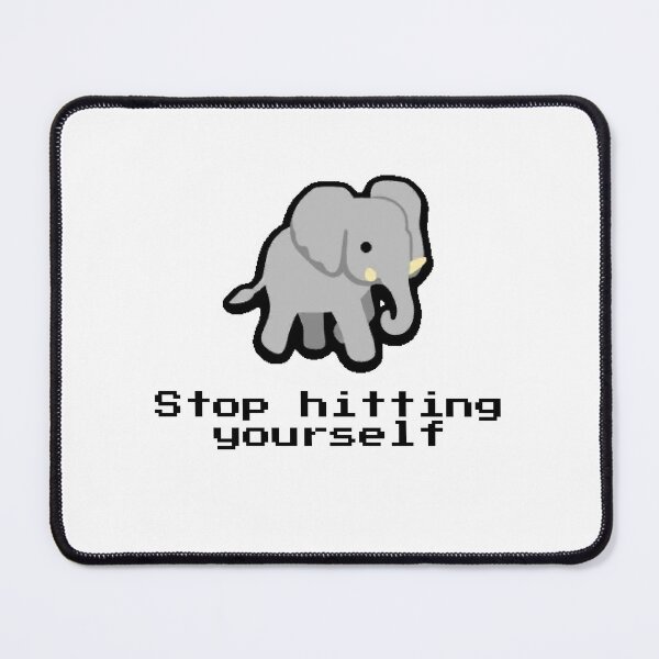 Artikelvorschau, Super Auto Pets Elephant - Hör auf, dich selbst zu schlagen entworfen und verkauft von LigerDesign.