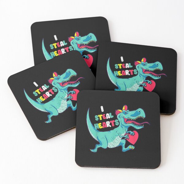 Item preview, Valentines Day Dinosaur I Steal Hearts Boys  designed and sold by laurenm233.