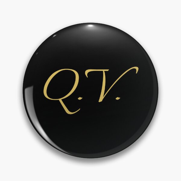 Item preview, QV Initials | Gold Lettering | Personalised Gifts designed and sold by Avo And Sriracha.