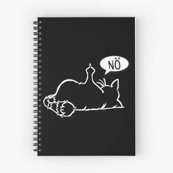 Item preview, faule lustige Katze zeigt Stinkefinger - NÖ - schwarze Katze designed and sold by zacben.