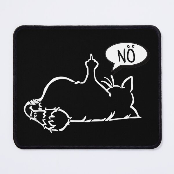 Item preview, faule lustige Katze zeigt Stinkefinger - NÖ - schwarze Katze designed and sold by zacben.