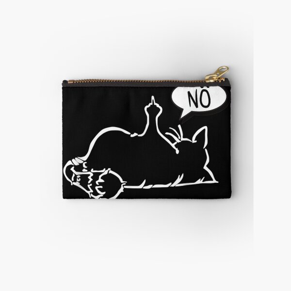 Item preview, faule lustige Katze zeigt Stinkefinger - NÖ - schwarze Katze designed and sold by zacben.