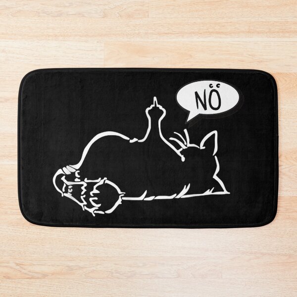Item preview, faule lustige Katze zeigt Stinkefinger - NÖ - schwarze Katze designed and sold by zacben.