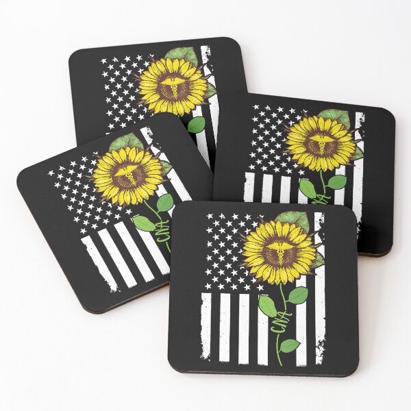 Aperçu de l'œuvre Drapeau américain Cna Tournesol Hippie Cna créée et vendue par RoseEddon.