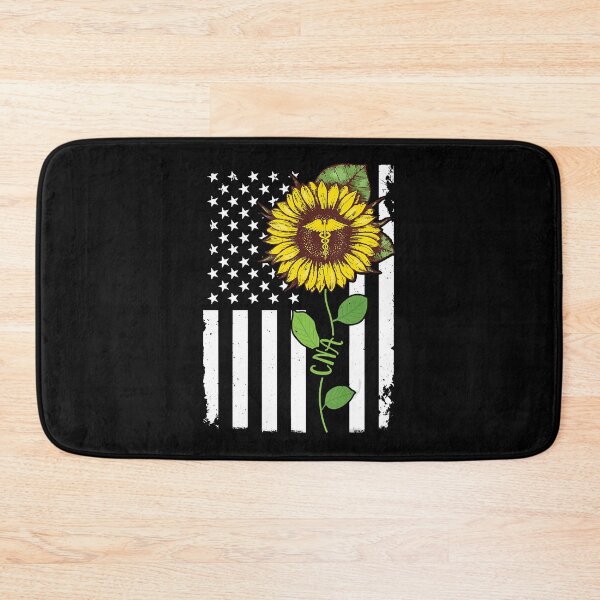 Aperçu de l'œuvre Drapeau américain Cna Tournesol Hippie Cna créée et vendue par RoseEddon.