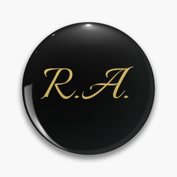Item preview, RA Initials | Gold Lettering | Personalised Gifts designed and sold by Avo And Sriracha.