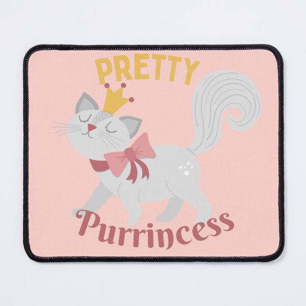 Item preview, Pretty Purrincess Cute Cat Pun designed and sold by quinellie.