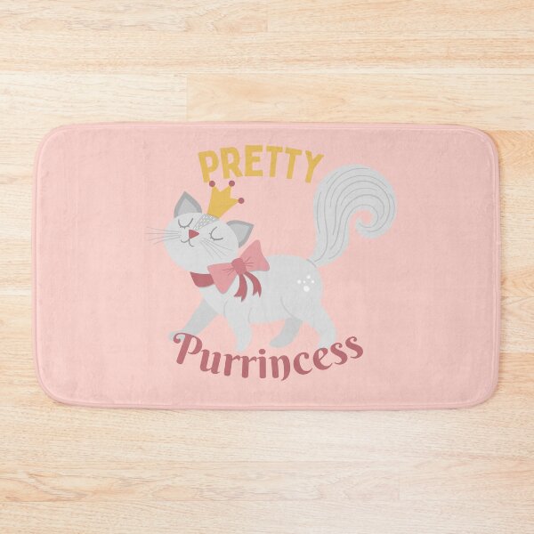 Item preview, Pretty Purrincess Cute Cat Pun designed and sold by quinellie.