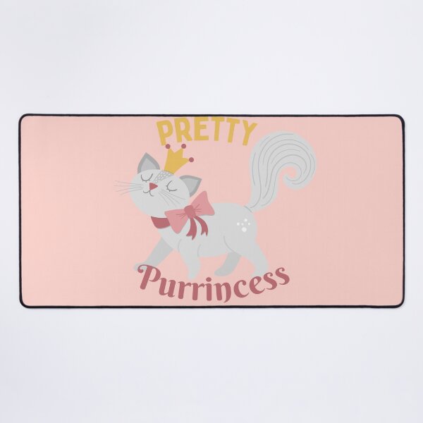 Item preview, Pretty Purrincess Cute Cat Pun designed and sold by quinellie.
