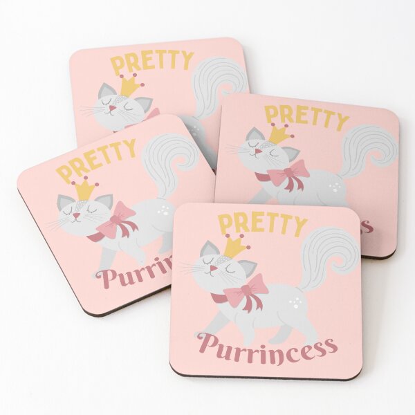 Item preview, Pretty Purrincess Cute Cat Pun designed and sold by quinellie.