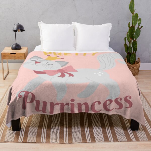 Item preview, Pretty Purrincess Cute Cat Pun designed and sold by quinellie.