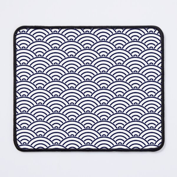 Item preview, Japanese Koinobori Fish Scale in Delft Blue designed and sold by Digital Homestead.