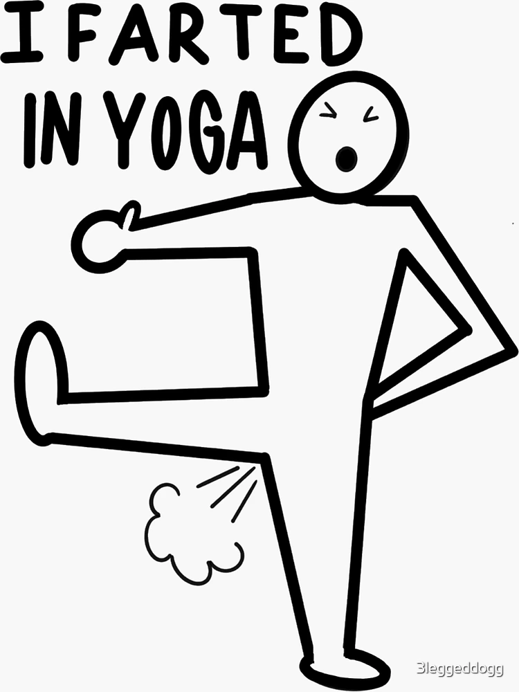 Yoga Sticker for Sale by Jonnydowntown