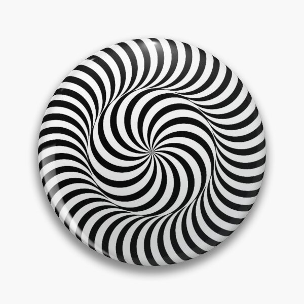 Item preview, Black and White Hallucination Pattern Spiral - Optical Illusion Trippy Design designed and sold by MrGiftee.