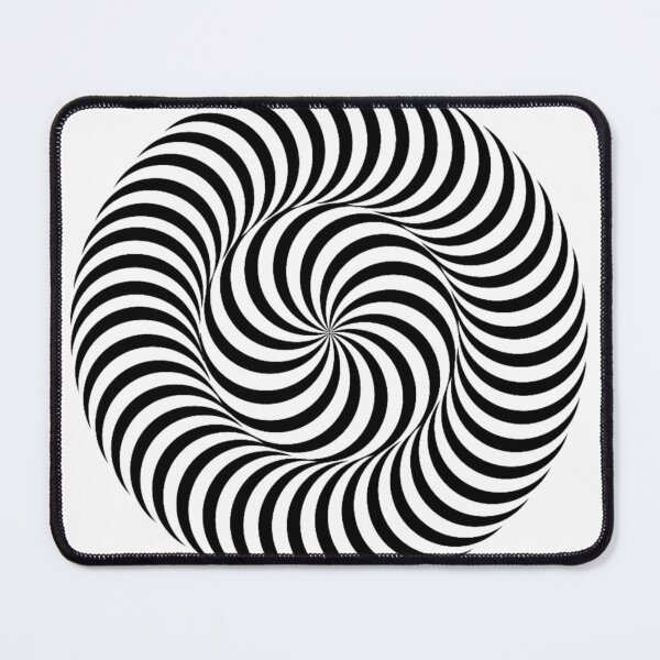 Item preview, Black and White Hallucination Pattern Spiral - Optical Illusion Trippy Design designed and sold by MrGiftee.