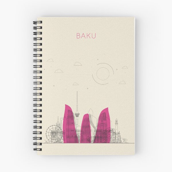 Item preview, Abstract City Posters: Baku, Azerbaijan designed and sold by A Deniz Akerman.