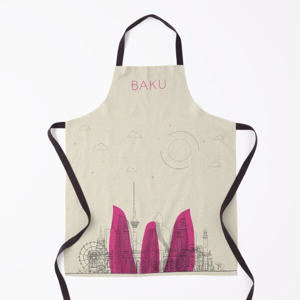 Item preview, Abstract City Posters: Baku, Azerbaijan designed and sold by A Deniz Akerman.
