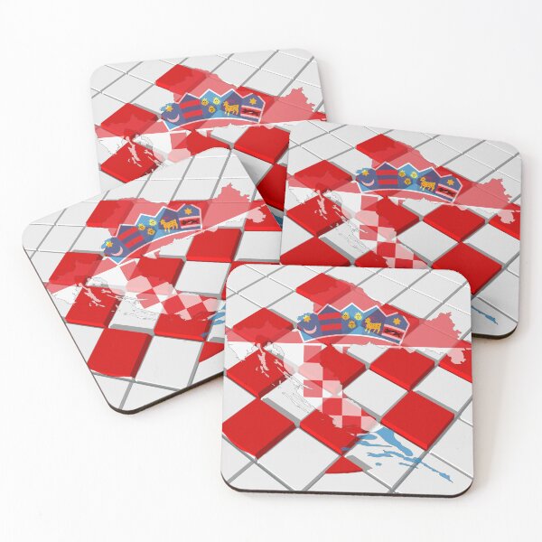 Item preview, The Croatian checkerboard, Croatian Red White Checks Pattern, Croat, Vatreni designed and sold by AMDG Line.