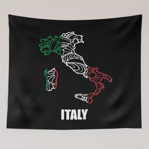 Item preview, Italy Mandala Flag designed and sold by Timcito.