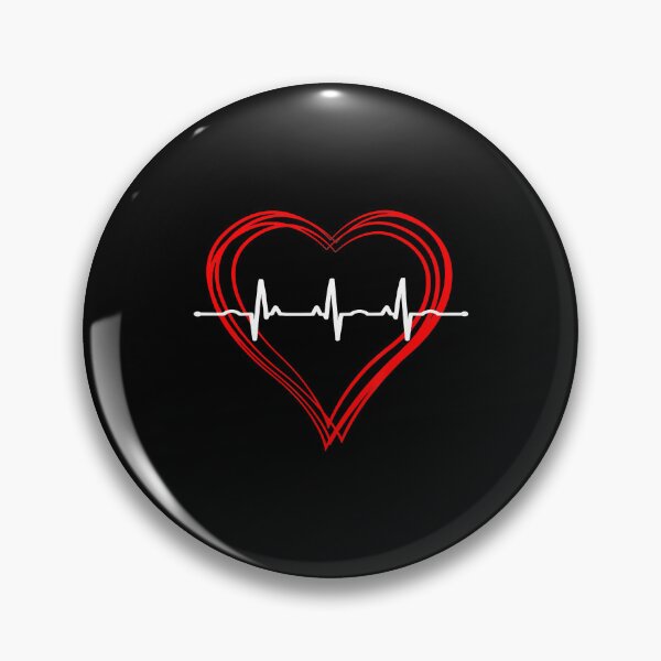 Item preview, Ekg Heartbeat Love Cardiogram Hollow Ecg Heart designed and sold by RoseEddon.