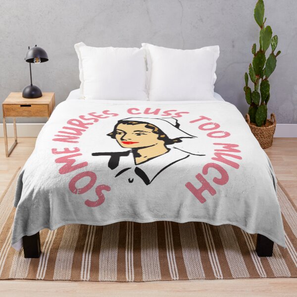 Item preview, Some Nurses Cuss Too Much, Funny Nurse Gifts designed and sold by ZANKELLO.