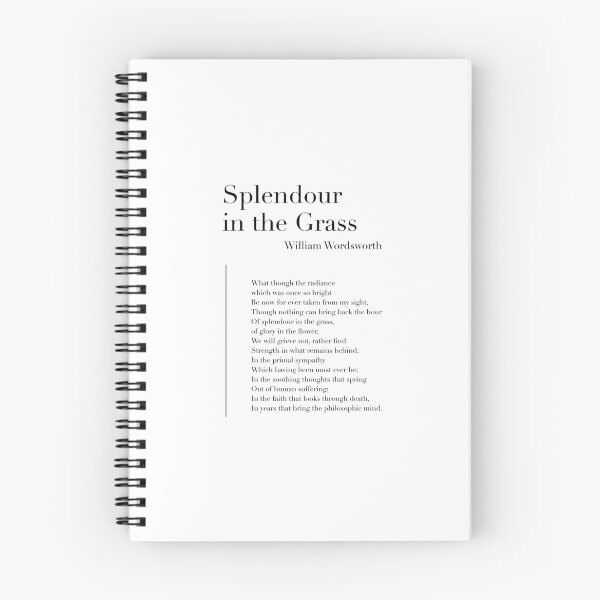 Item preview, Splendour in the Grass by William Wordsworth designed and sold by wisemagpie.
