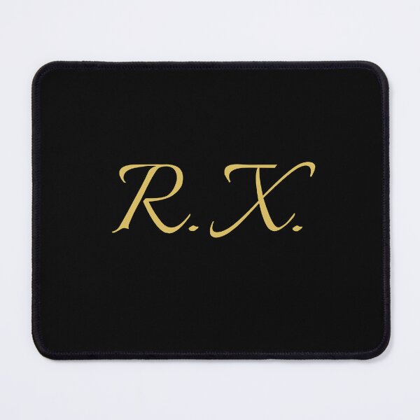 Item preview, RX Initials | Gold Lettering | Personalised Gifts designed and sold by Avo And Sriracha.